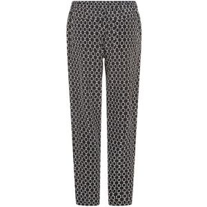 Max Mara Weekend Black & White Silk Jogger Pants